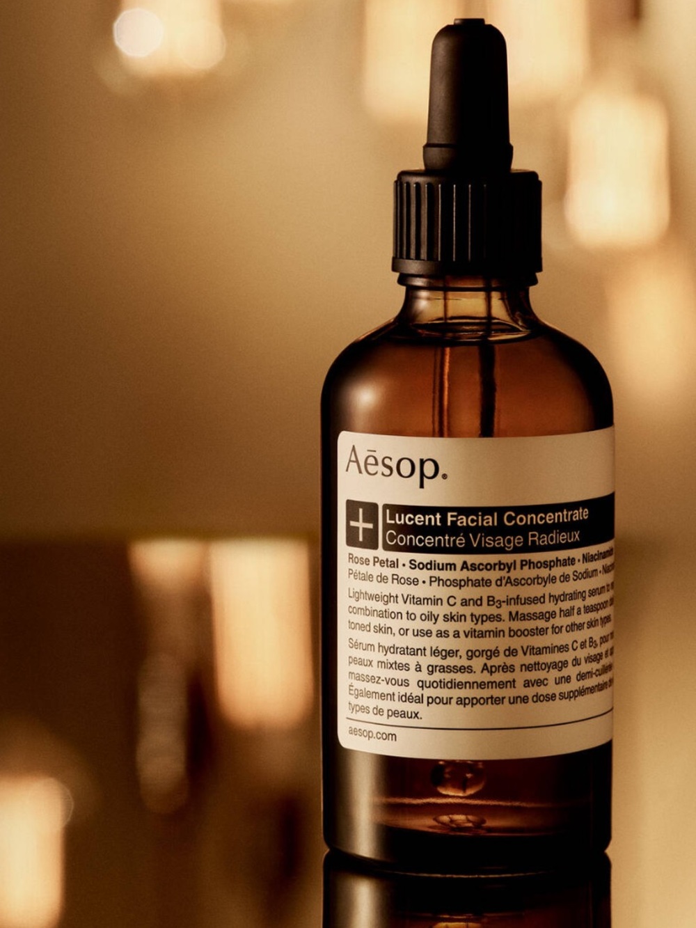 AESOP NWT Lucent Facial Concentrate Serum Vitamin C Niacinamide Serum Full Size